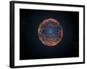 An Artist's Impression of Supernova 1993J-null-Framed Art Print