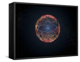 An Artist's Impression of Supernova 1993J-null-Framed Stretched Canvas