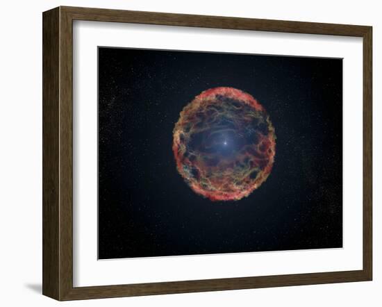 An Artist's Impression of Supernova 1993J-null-Framed Art Print