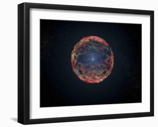 An Artist's Impression of Supernova 1993J-null-Framed Art Print