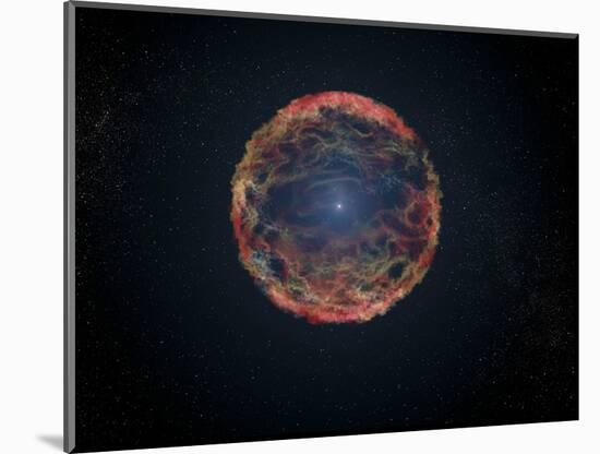 An Artist's Impression of Supernova 1993J-null-Mounted Art Print
