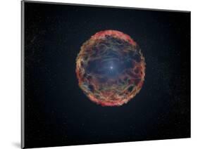 An Artist's Impression of Supernova 1993J-null-Mounted Art Print