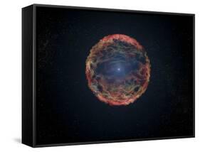 An Artist's Impression of Supernova 1993J-null-Framed Stretched Canvas