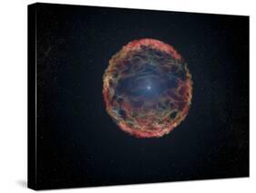 An Artist's Impression of Supernova 1993J-null-Stretched Canvas