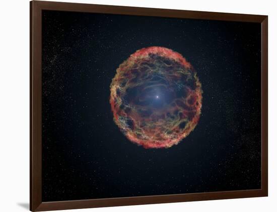 An Artist's Impression of Supernova 1993J-null-Framed Art Print