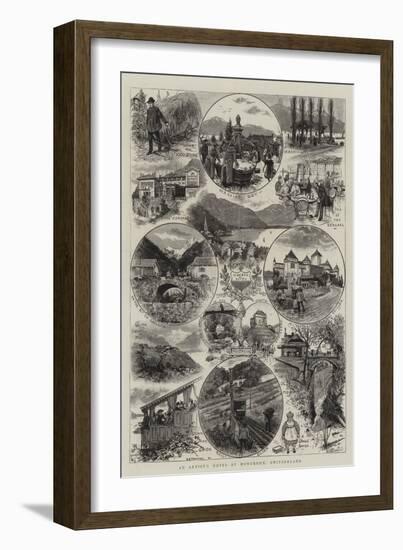 An Artist's Notes at Montreux, Switzerland-Henry Edward Tidmarsh-Framed Giclee Print