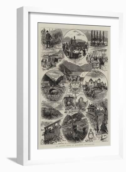An Artist's Notes at Montreux, Switzerland-Henry Edward Tidmarsh-Framed Giclee Print