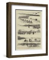 An Artist's Notes at Newmarket-null-Framed Giclee Print