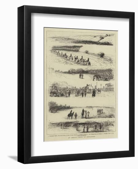 An Artist's Notes at Newmarket-null-Framed Premium Giclee Print