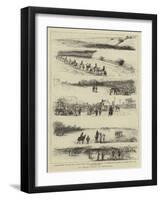An Artist's Notes at Newmarket-null-Framed Giclee Print