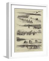 An Artist's Notes at Newmarket-null-Framed Giclee Print