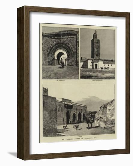 An Artist's Notes in Morocco, III-null-Framed Giclee Print