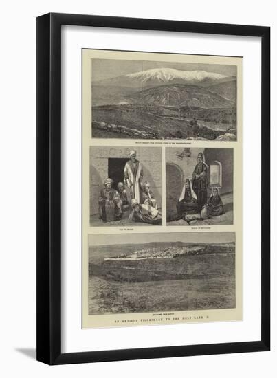 An Artist's Pilgrimage to the Holy Land, II-null-Framed Giclee Print