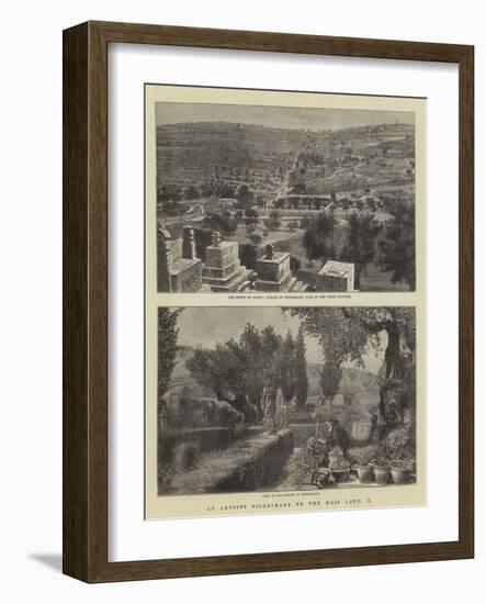An Artist's Pilgrimage to the Holy Land, X-null-Framed Giclee Print