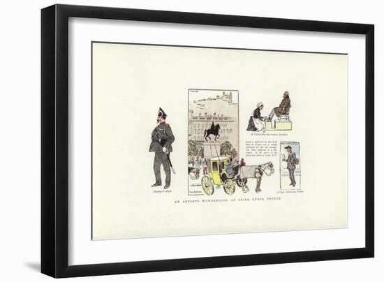 An Artist's Wanderings, at Dijon, Lyons, Toulon-Phil May-Framed Giclee Print