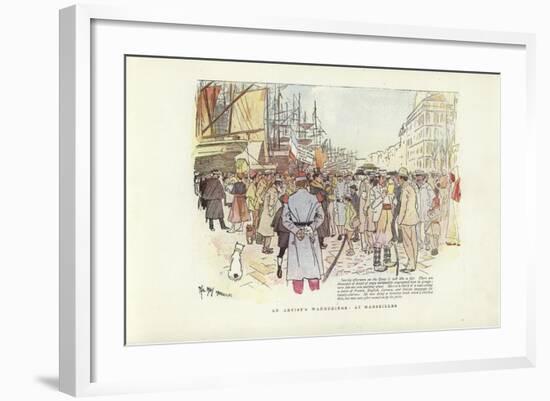 An Artist's Wanderings, at Marseilles-Phil May-Framed Giclee Print