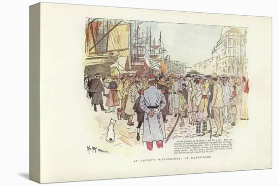 An Artist's Wanderings, at Marseilles-Phil May-Stretched Canvas