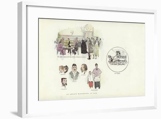 An Artist's Wanderings, at Nice-Phil May-Framed Giclee Print