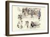 An Artist's Wanderings, in Paris and on the Way There-Phil May-Framed Giclee Print
