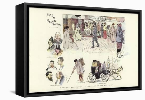An Artist's Wanderings, in Paris and on the Way There-Phil May-Framed Stretched Canvas