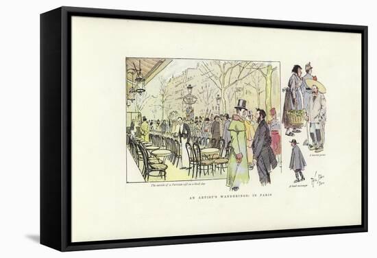 An Artist's Wanderings, in Paris-Phil May-Framed Stretched Canvas