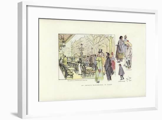 An Artist's Wanderings, in Paris-Phil May-Framed Giclee Print