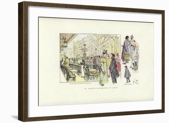 An Artist's Wanderings, in Paris-Phil May-Framed Giclee Print