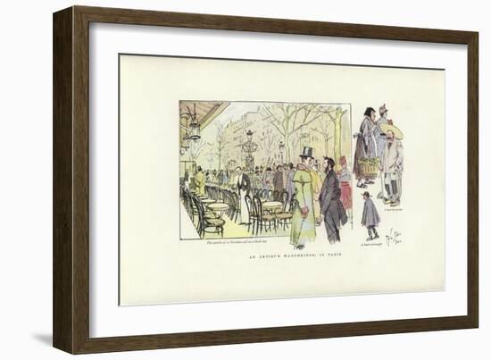 An Artist's Wanderings, in Paris-Phil May-Framed Giclee Print