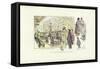 An Artist's Wanderings, in Paris-Phil May-Framed Stretched Canvas