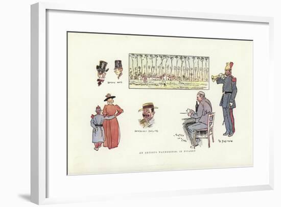 An Artist's Wanderings, in Picardy-Phil May-Framed Giclee Print