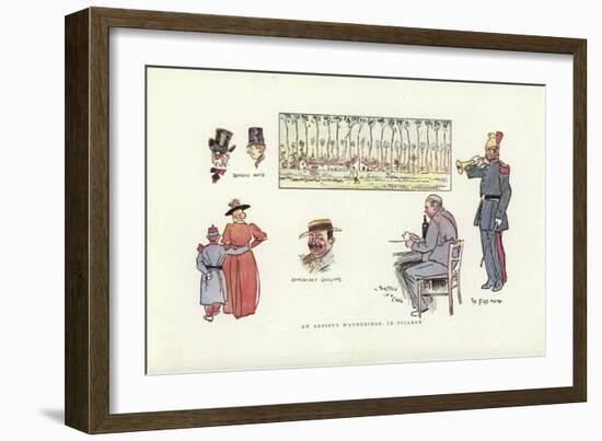 An Artist's Wanderings, in Picardy-Phil May-Framed Giclee Print