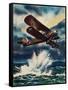 An Artists Impression of a Fairey Swordfish Sinking a U Boat in the North Sea, 1940-null-Framed Stretched Canvas