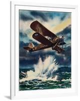 An Artists Impression of a Fairey Swordfish Sinking a U Boat in the North Sea, 1940-null-Framed Giclee Print