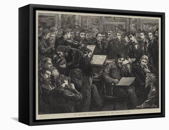 An Artists' Soiree, a Sketch at the Hogarth Club-Edward Frederick Brewtnall-Framed Stretched Canvas