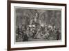 An Artists' Torchlight Procession in Munich in Honour of Prince Luitpold, Regent of Bavaria-null-Framed Giclee Print