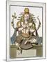An Aspect of Shiva, from "Voyage Aux Indes Et a La Chine"-Pierre Sonnerat-Mounted Giclee Print