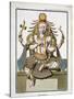 An Aspect of Shiva, from "Voyage Aux Indes Et a La Chine"-Pierre Sonnerat-Stretched Canvas