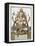 An Aspect of Shiva, from "Voyage Aux Indes Et a La Chine"-Pierre Sonnerat-Framed Stretched Canvas
