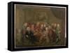 An Assembly of Virtuosi, 18th Century-Gawen Hamilton-Framed Stretched Canvas