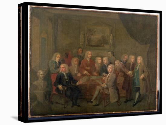 An Assembly of Virtuosi, 18th Century-Gawen Hamilton-Stretched Canvas