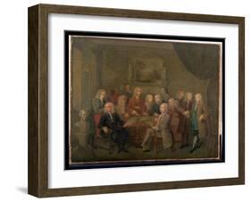 An Assembly of Virtuosi, 18th Century-Gawen Hamilton-Framed Giclee Print