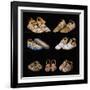 An Assortment of Arapaho, Crow, Western Sioux, Apache and Blackfeet Beaded Hide Moccasins-null-Framed Giclee Print