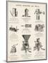 An Assortment of Coffee Roasters and Mills-null-Mounted Art Print
