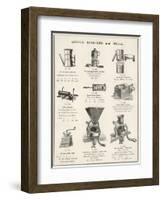 An Assortment of Coffee Roasters and Mills-null-Framed Art Print