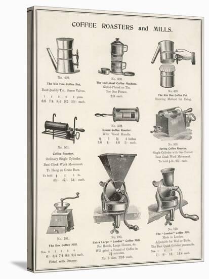 An Assortment of Coffee Roasters and Mills-null-Stretched Canvas
