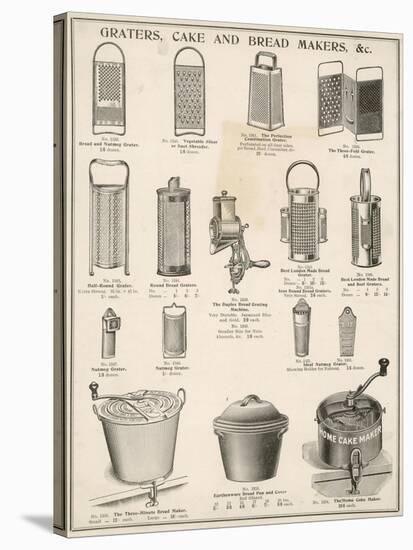 An Assortment of Graters,Cake and Breadmakers-null-Stretched Canvas