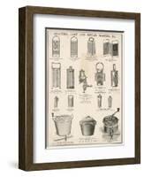 An Assortment of Graters,Cake and Breadmakers-null-Framed Art Print