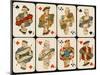 An Assortment of Playing Cards: Kings, Queens and Knaves-null-Mounted Art Print