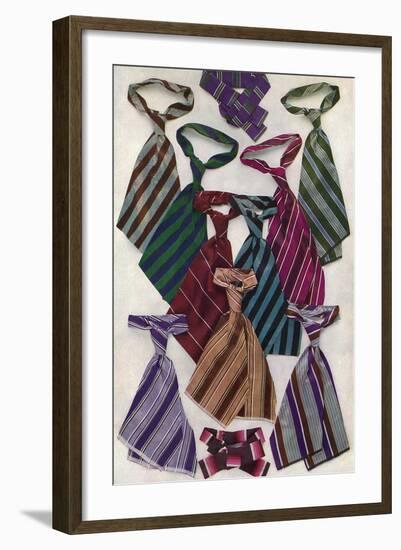 An Assortment of Ties.-null-Framed Photographic Print