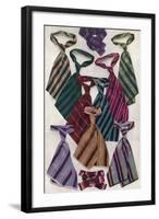 An Assortment of Ties.-null-Framed Photographic Print